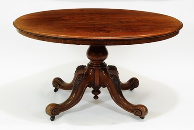 Lot 858 - Victorian mahogany breakfast table