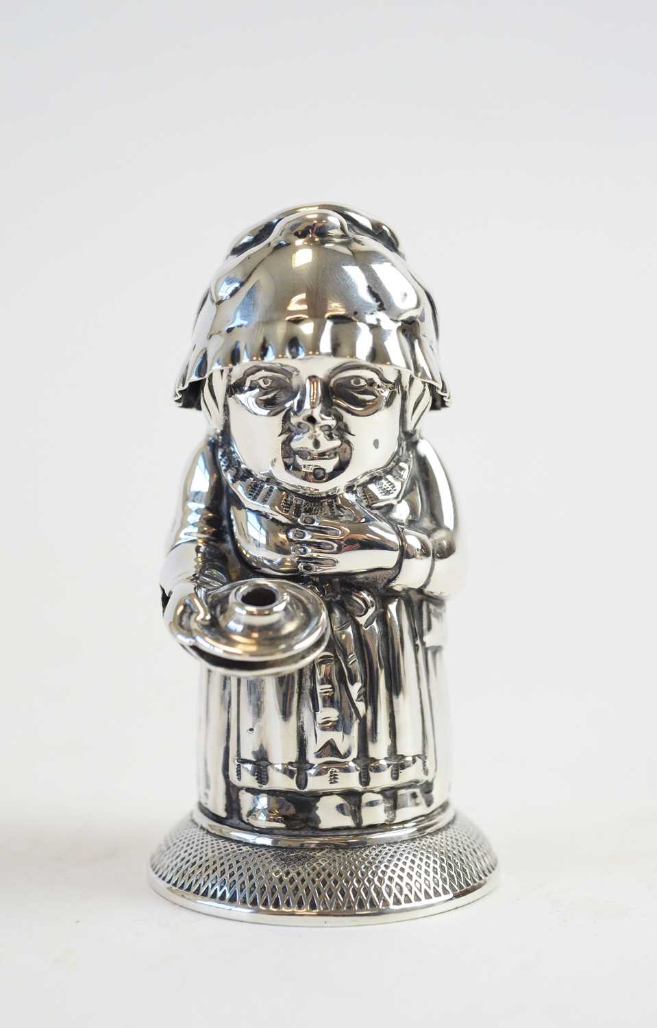 Lot 192 - Victorian silver match stand, by Deakin & Francis