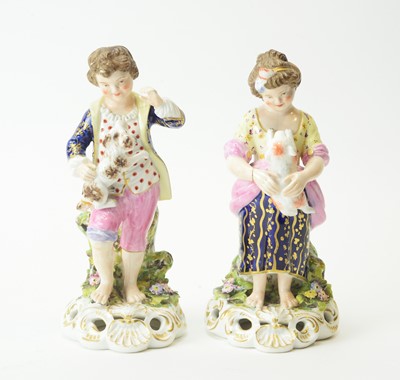 Lot 620 - Pair of Derby figures