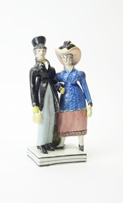 Lot 622 - Staffordshire figure The Dandies