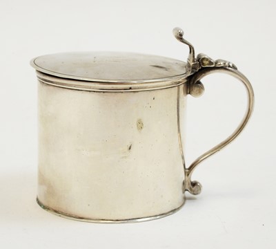 Lot 227 - A George III silver mustard pot by Augustin Le Sage