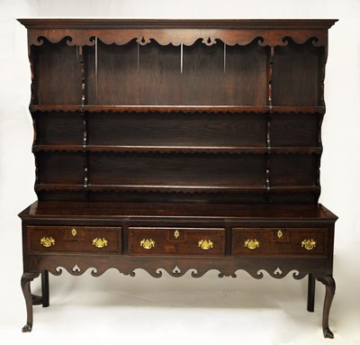 Lot 864 - George III oak dresser