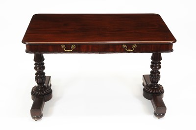 Lot 848 - William IV Gillows mahogany library table