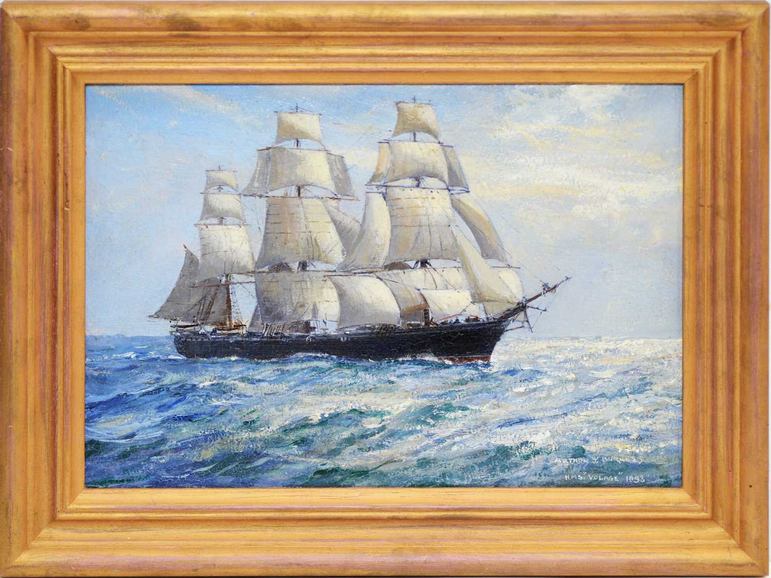 Lot 521 - Arthur James Wetherall Burgess - oil.