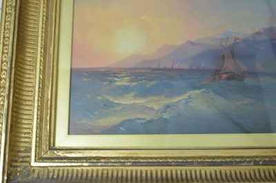 Lot 522 - A follower of Ivan Aivazovsky - oil.