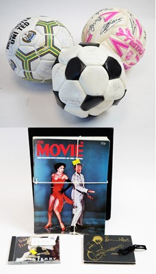 Lot 625 - Two signed Newcastle United footballs; and a Welsh Football Team signed football.
