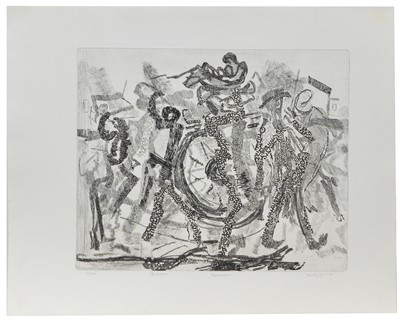 Lot 444 - Anthony Gross - etching.