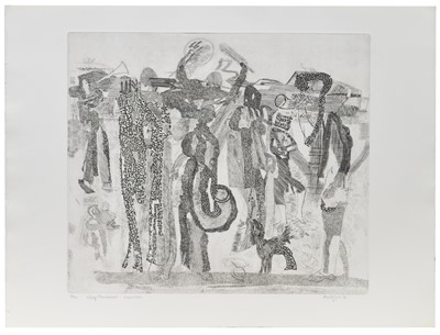 Lot 445 - Anthony Gross - etching.