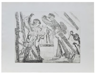 Lot 177 - Anthony Gross - Charivari: Untitled | unpublished etching