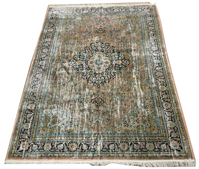 Lot 738 - Fine silk carpet