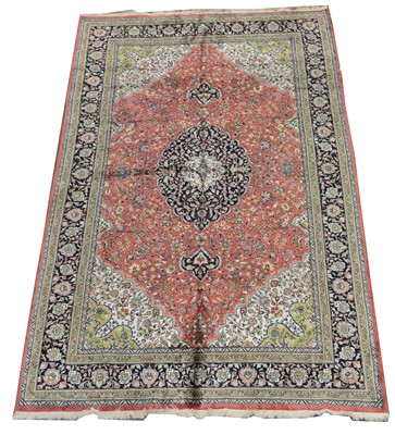 Lot 741 - Fine silk rug