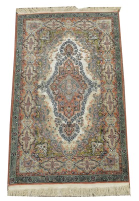 Lot 658 - Part silk rug