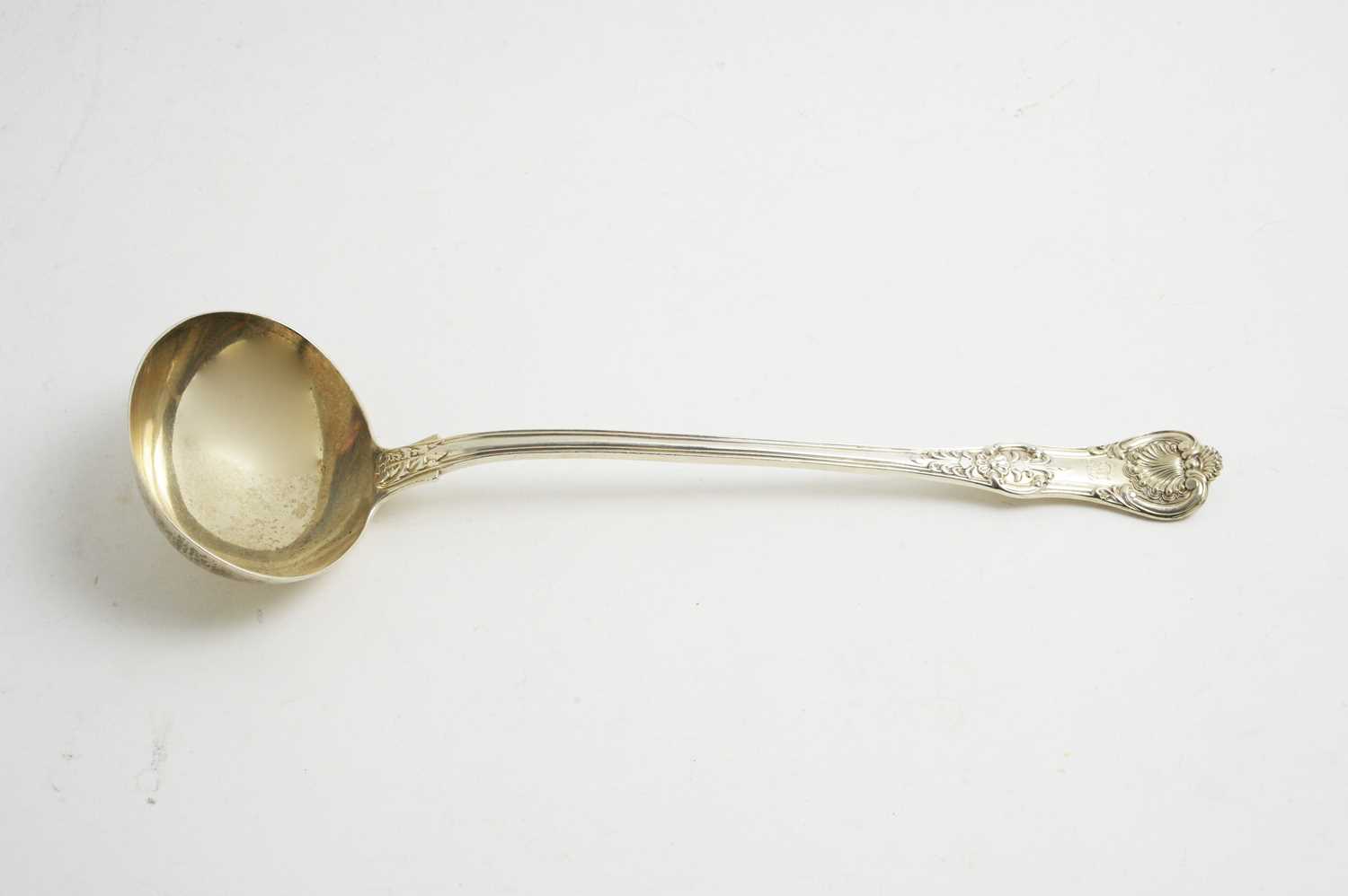 Lot 151 - Early Victorian silver soup ladle, by Mary Chawner