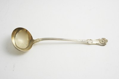 Lot 151 - Early Victorian silver soup ladle, by Mary Chawner