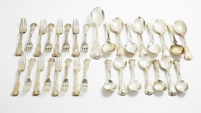 Lot 152 - Silver service of flatware, by West & Son