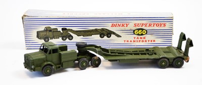 Lot 834 - Dinky No. 660 tank transporter.