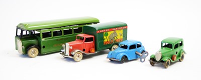 Lot 835 - Four Tri-ang Minic vehicles.