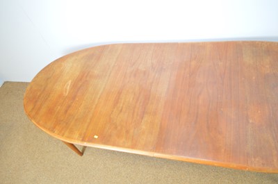 Lot 471 - Gudme Mobelfabrik teak oval extending dining table.