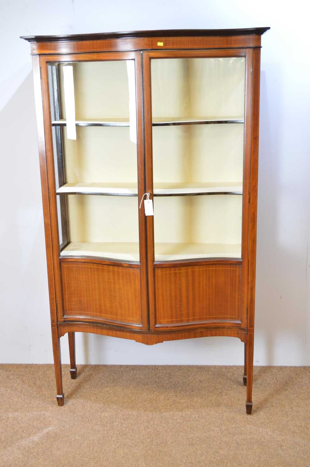 Lot 469 - Edwardian display cabinet.