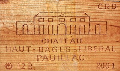 Lot 286 - Chateau Haut Bages Liberal 2001