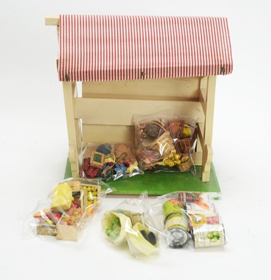 Lot 843 - Toy fruit and flower stall