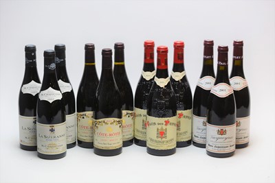 Lot 305 - Hermitage La Sizeranne 2001; and other wines
