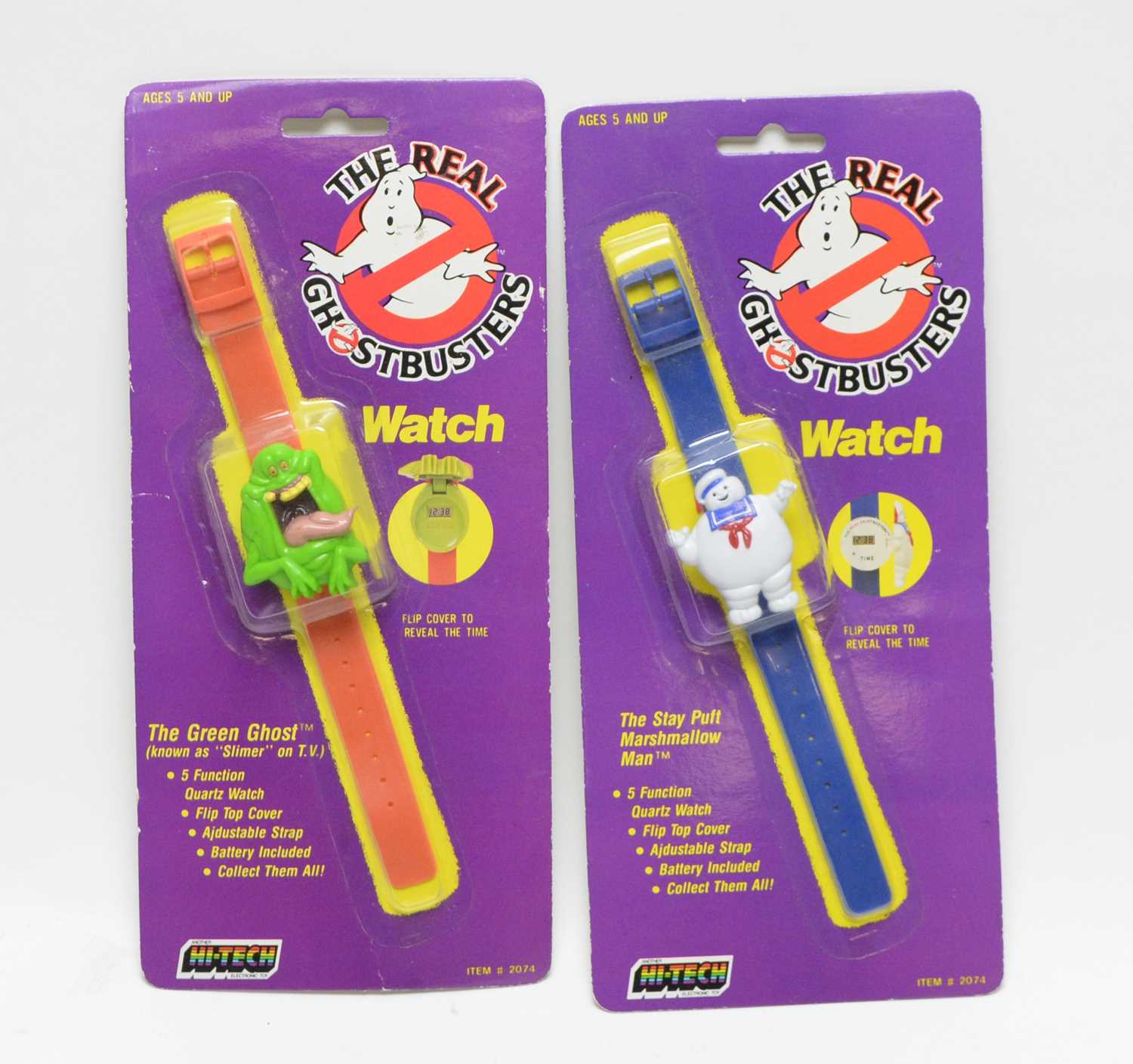 Lot 1122 - Two Ghostbusters watches.