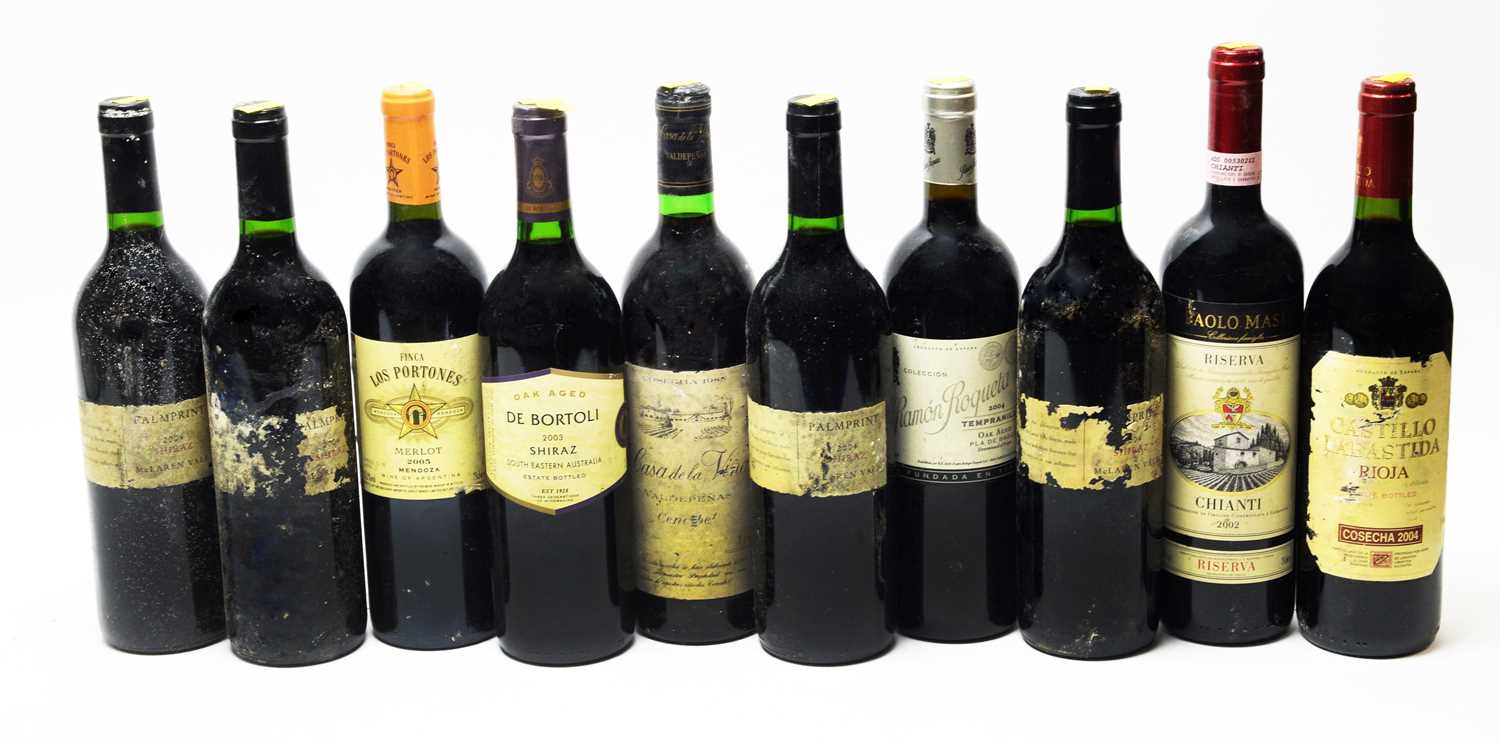 Lot 242 - Palmprint Shiraz; and other bottles of wine.