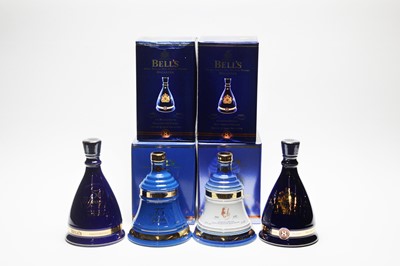 Lot 415 - Four Bell's Royal Commemorative whisky decanters.