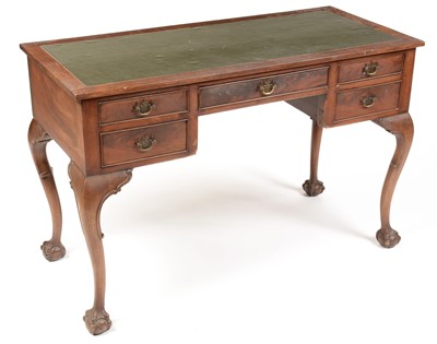 Lot 893 - Edwardian mahogany desk