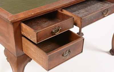 Lot 893 - Edwardian mahogany desk