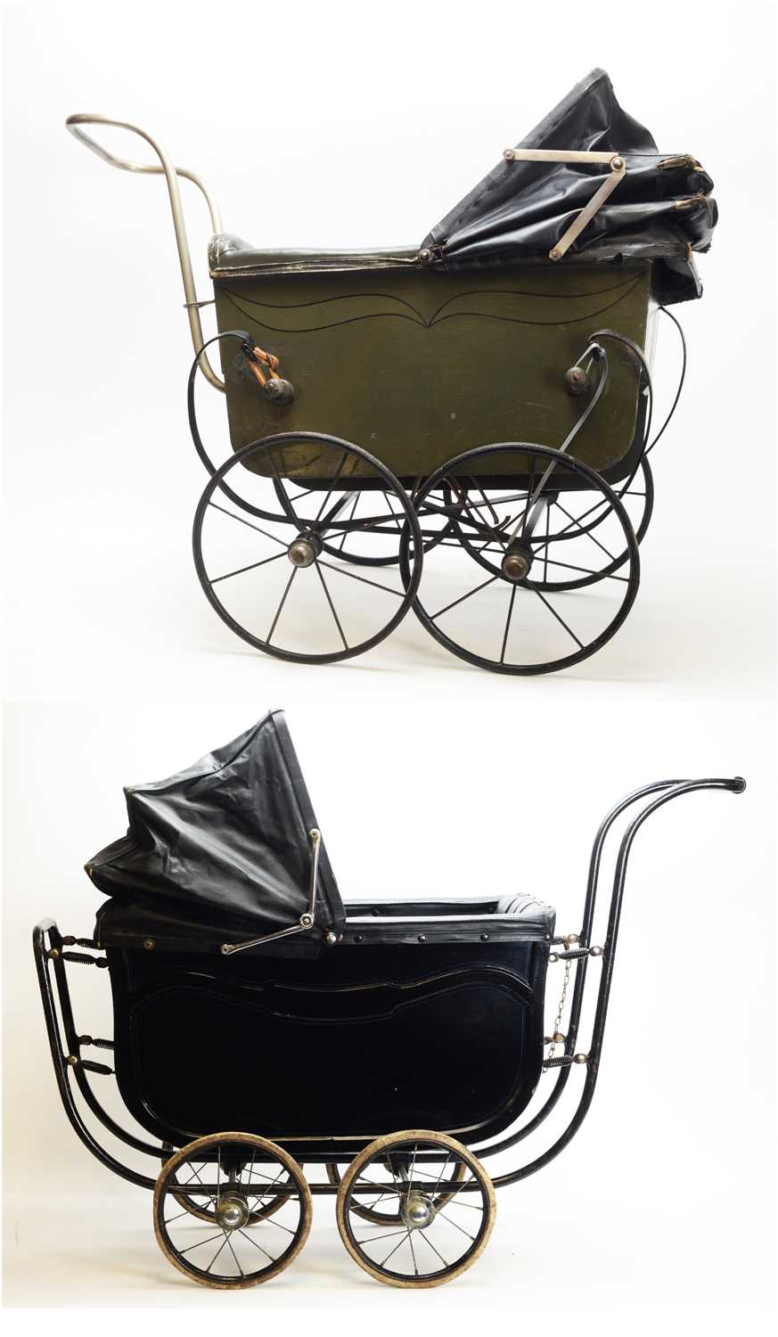 Lot 904 - Two doll's prams