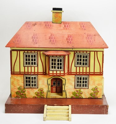 Lot 848 - D.H. Wagner & Sohn, Grunhainichen, Germany: a doll's Tudor style cottage.