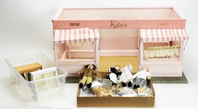 Lot 948 - A modern doll's bakery shop "Katie's Bread & Cakes", and accessories.