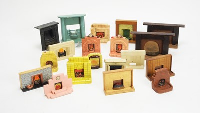 Lot 966 - Doll's house fireplaces.