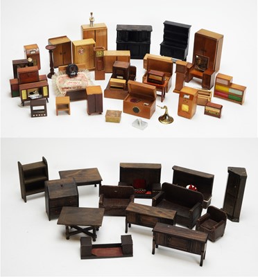 Lot 892 - Doll's house furniture