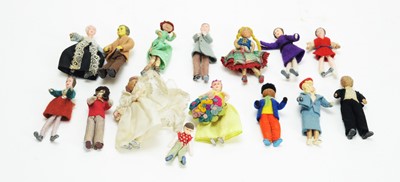 Lot 1005 - Grecon miniature dolls.