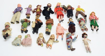 Lot 1007 - Grecon and other miniature dolls.