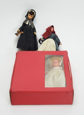 Lot 1022 - Pedigree, England: a bride doll; and three other dolls, various.