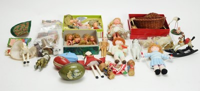 Lot 1025 - Mattel, USA: Littles doll's house dolls; miniature teddy bears, dolls and furnishings.