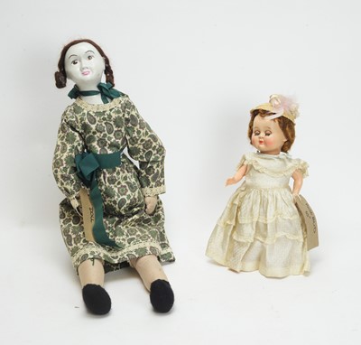 Lot 1026 - A German celluloid "Betty Finger" doll; and two other dolls.