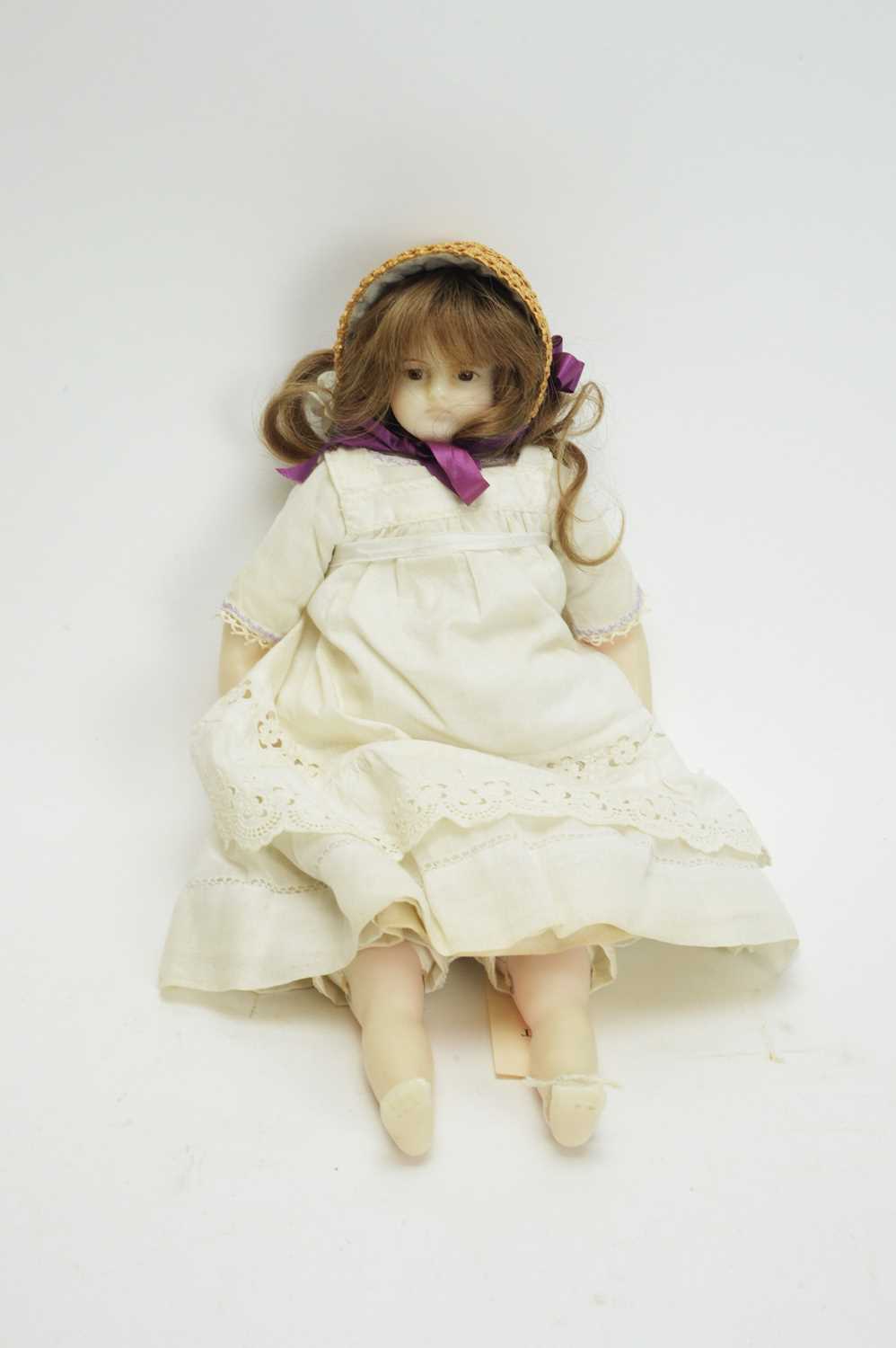 Lot 1035 - A modern English wax head doll "Pauline".