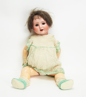 Lot 1044 - Porzellanfabrik Burggrub, Germany: a late 19th/early 20th Century bisque head doll 'No. 169'.