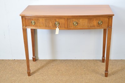Lot 439 - Georgian style mahogany bowfront serving table.