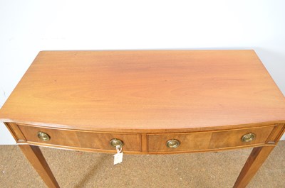 Lot 439 - Georgian style mahogany bowfront serving table.