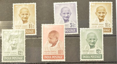 Lot 1306 - India 1948 Gandhi set