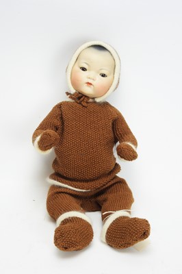 Lot 1059 - Armand Marseille, Germany: a bisque head Oriental character doll 'No. 353/6K'.