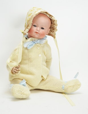 Lot 1062 - Herman Steiner, Germany: a bisque head character baby doll 'No. 245'.