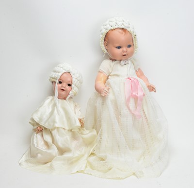 Lot 1085 - Armand Marseille, Germany: a bisque head doll 'No. 542'; and another doll 'H.W. 102/50'.