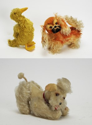 Lot 903 - Steiff poodle 7 two other soft toys